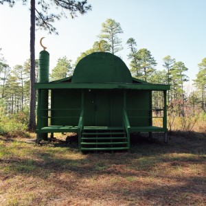 "Green Mosque, Camp Mackall, North Carolina", 2007 from "Theater of War: The Pretend Villages of Iraq and Afghanistan"